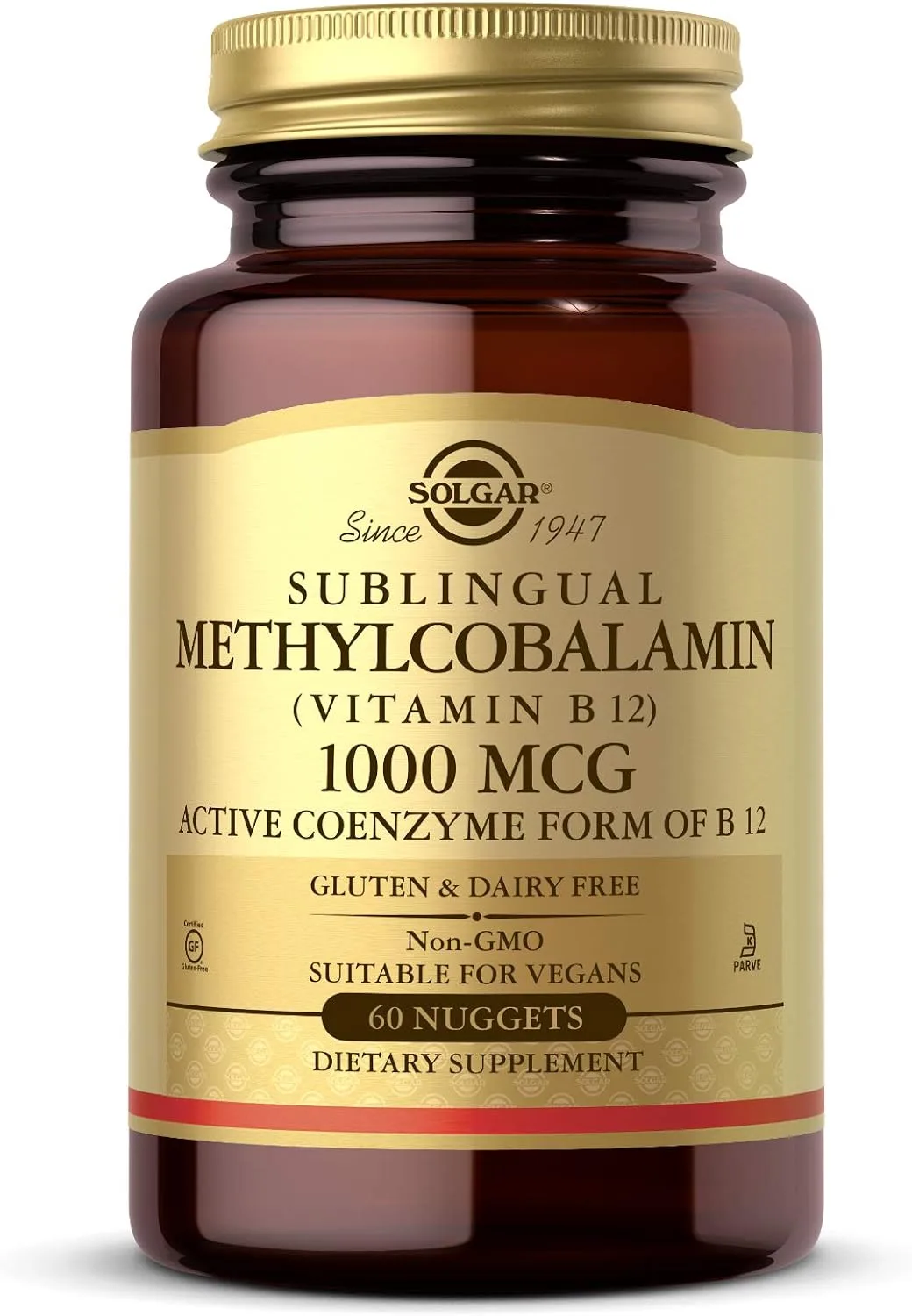 Solgar Methylcobalamin (Vitamin B12) 1000 mcg 60 Nuggets - MagniMarket