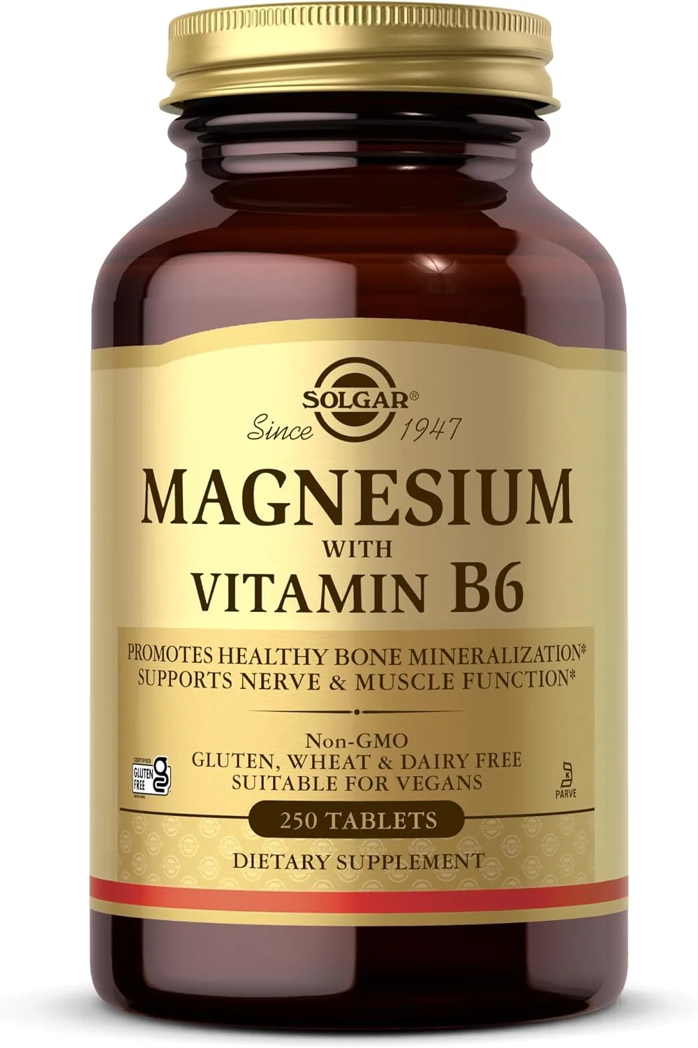 Solgar Magnesium with Vitamin B6 250 Tablets - MagniMarket