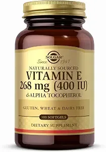 Solgar Vitamin E 268 MG (400 IU) Alpha 100 Softgels - MagniMarket