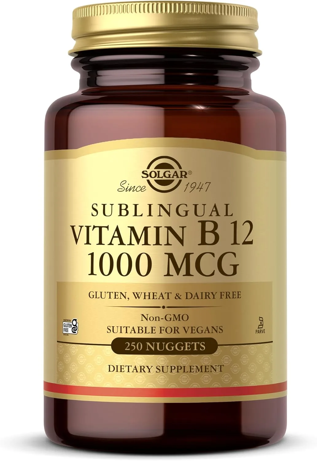 Solgar Solgar Vitamin B12 1000 mcg, 250 Nuggets - MagniMarket
