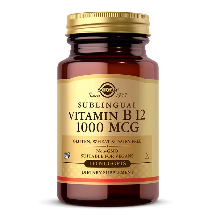 Solgar Vitamin B12 1000 mcg 100 Nuggets - MagniMarket