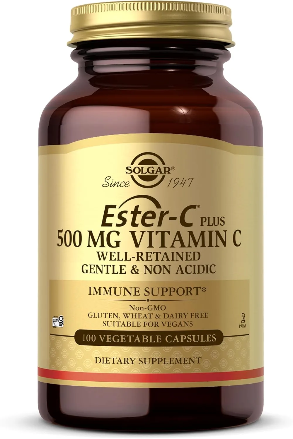 Solgar Ester C ® Plus 500mg Vitamin C 100 Vegetable Capsules - MagniMarket