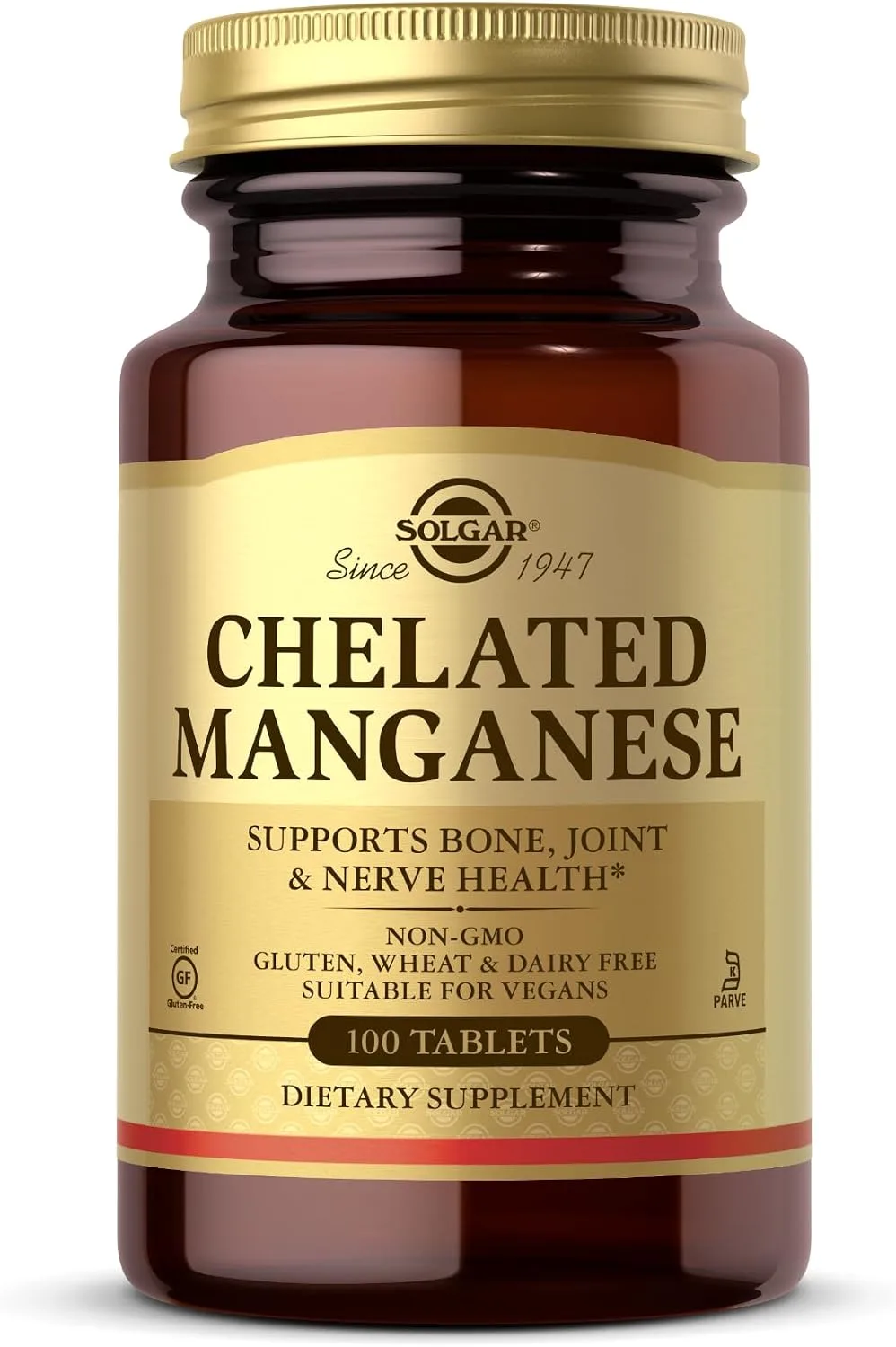 Solgar Chelated Manganese 100 Tablets - MagniMarket