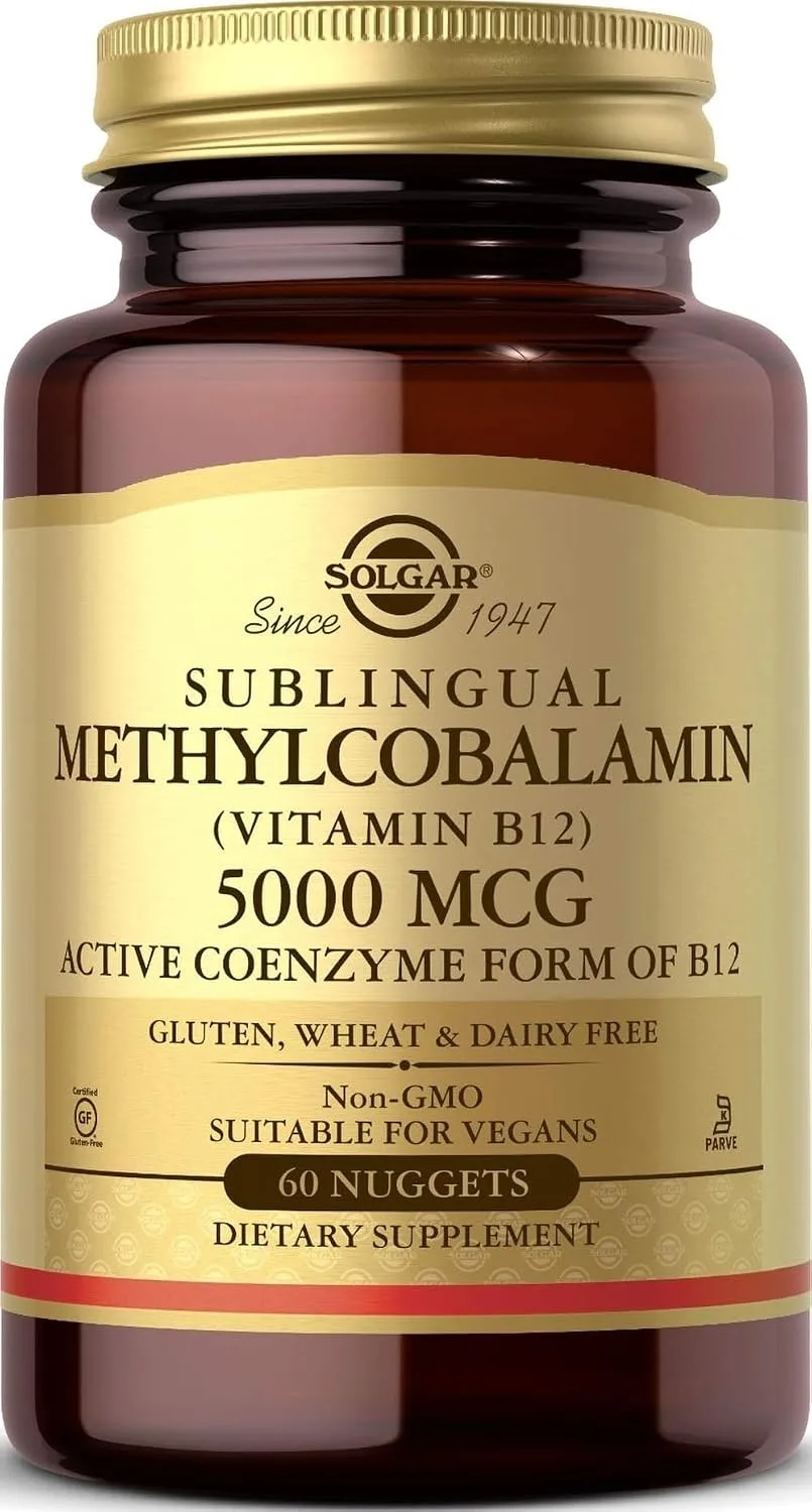 Solgar Methylcobalamin (Vitamin B12) 5000 mcg Nuggets - MagniMarket
