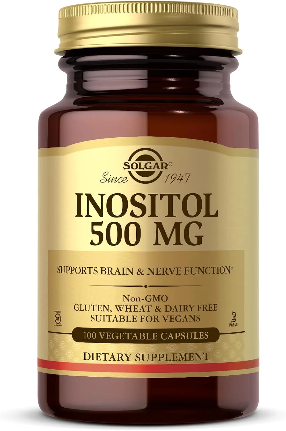 Solgar Inositol 500 mg 100 Vegetable Capsules - MagniMarket