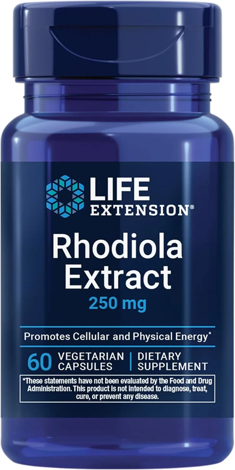 Life Extension, Rhodiola Extract, 250 mg, 60 Vegetarian Capsules - MagniMarket