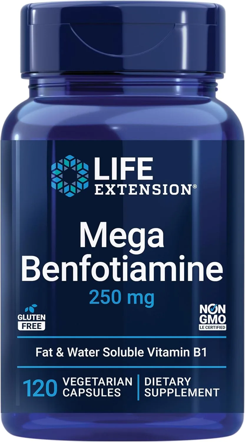 Life Extension, Mega Benfotiamine, 250 mg, 120 Capsules - MagniMarket