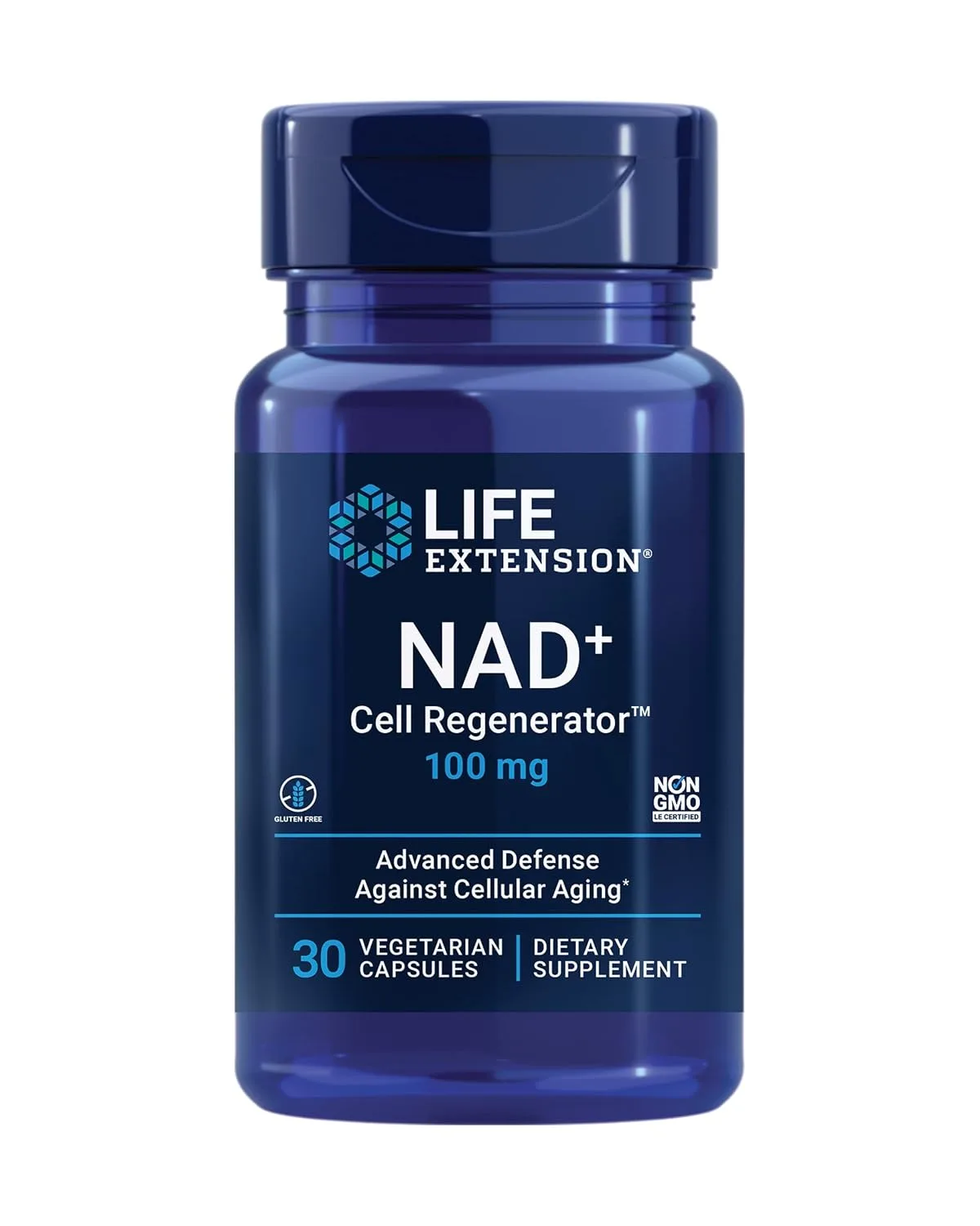 Life Extension NAD+ Cell Regenerator 100mg - 30 VegCaps (30 servings) - MagniMarket