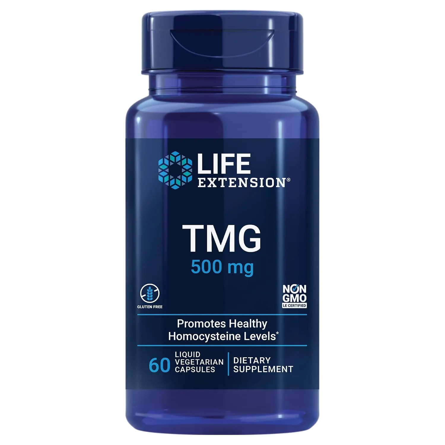 Life Extension, TMG, 500 mg, 60 Liquid Vegetarian Capsules - MagniMarket