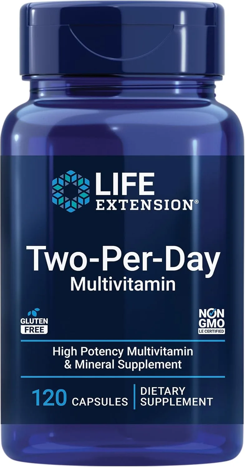 Life Extension, Two-Per-Day Multivitamin, 120 Capsules - MagniMarket