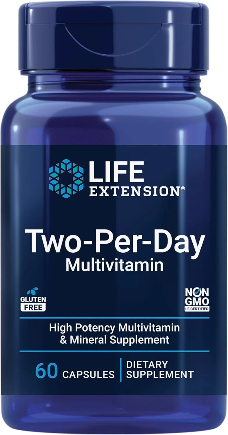 Life Extension, Two-Per-Day Multivitamin, 60 Capsules - MagniMarket