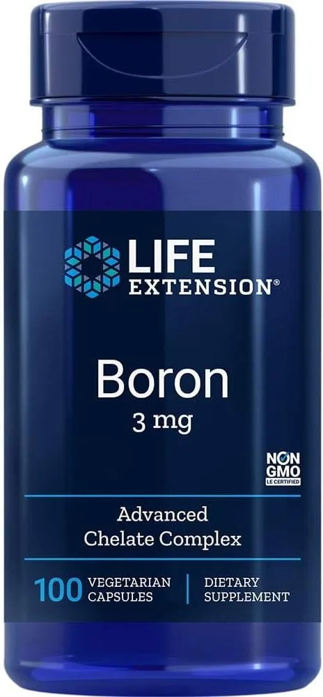 Life Extension, Boron, 3 mg, 100 Vegetarian Capsules - MagniMarket