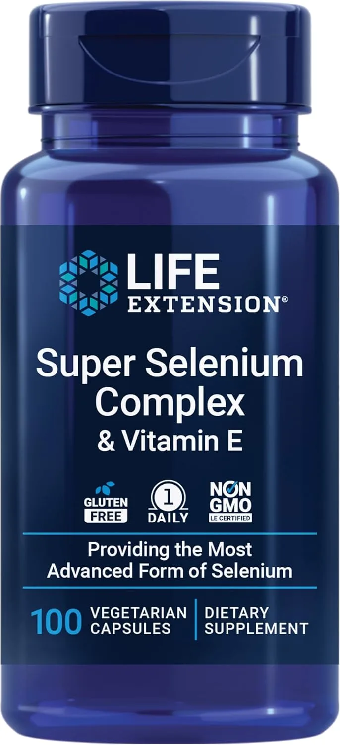 Life Extension, Super Selenium Complex & Vitamin E, 100 Vegetarian Capsules - MagniMarket
