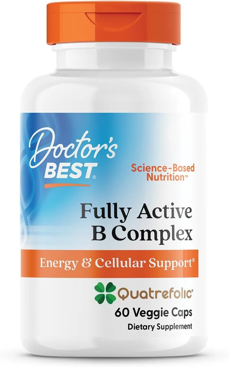 Doctor's Best, Fully Active B Complex, 60 Veggie Caps - MagniMarket