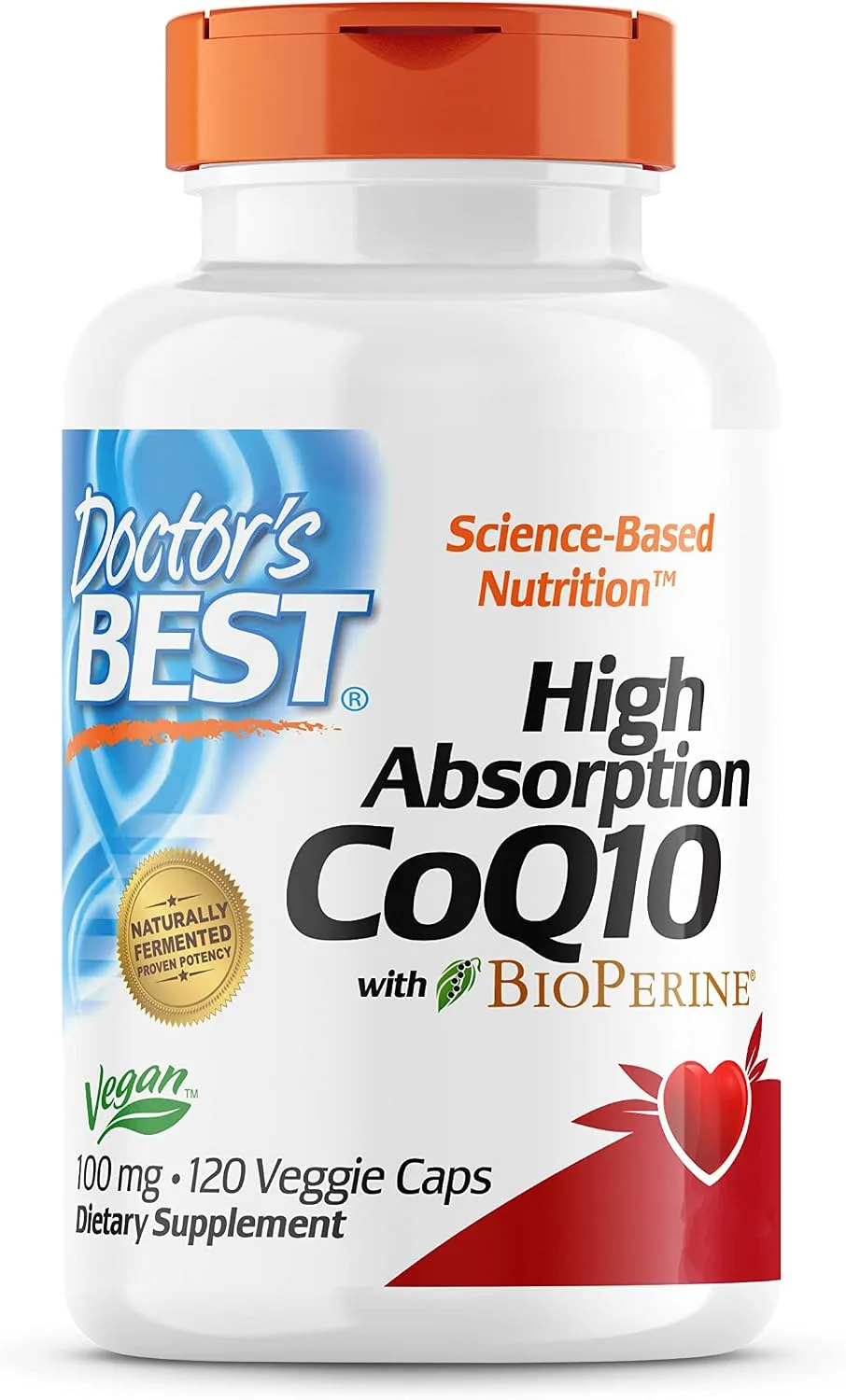 Doctor's Best, High Absorption CoQ10, 100 mg, 120 Softgels - MagniMarket