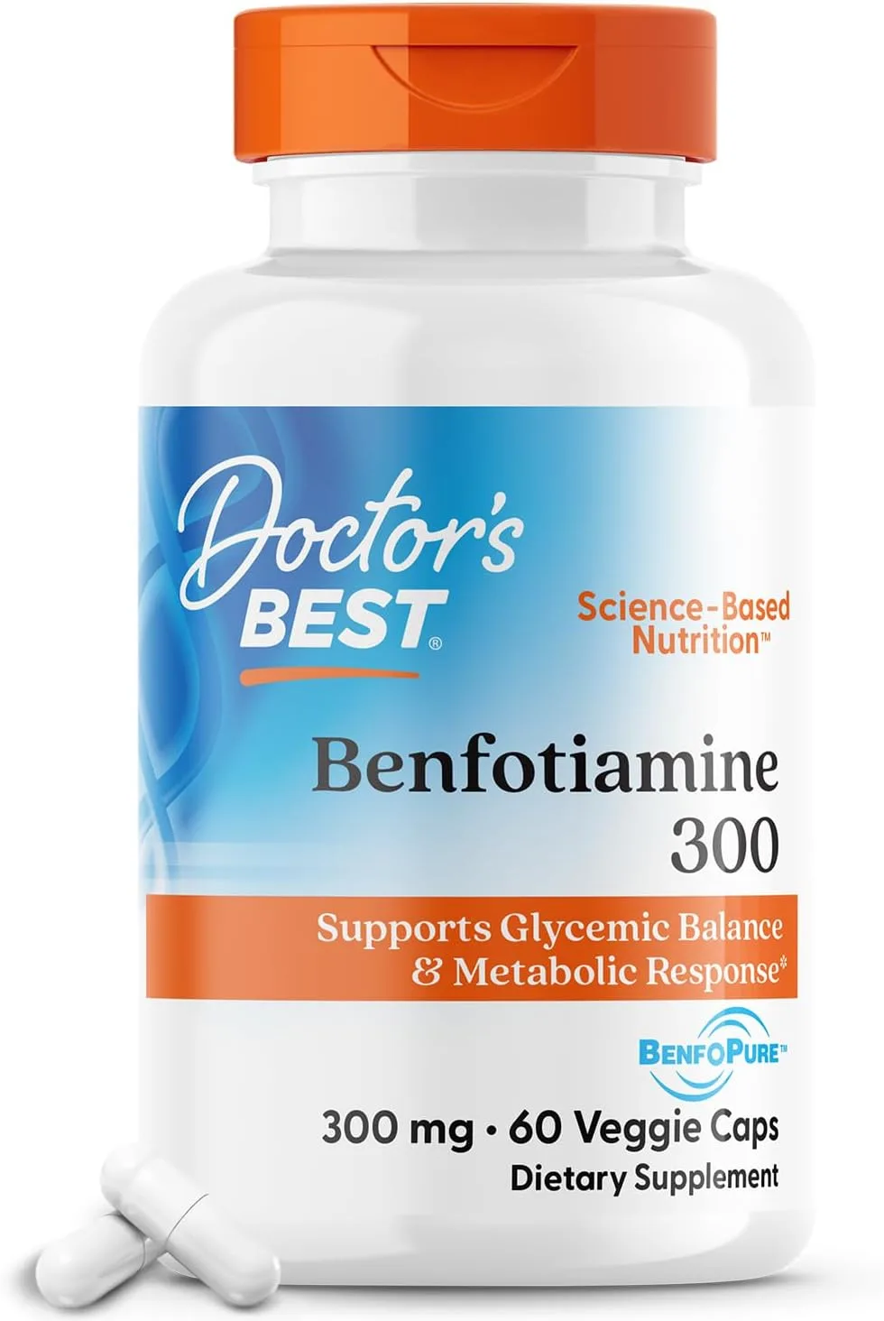 Doctor's Best, Benfotiamine 300, 300 mg, 60 Veggie Caps - MagniMarket
