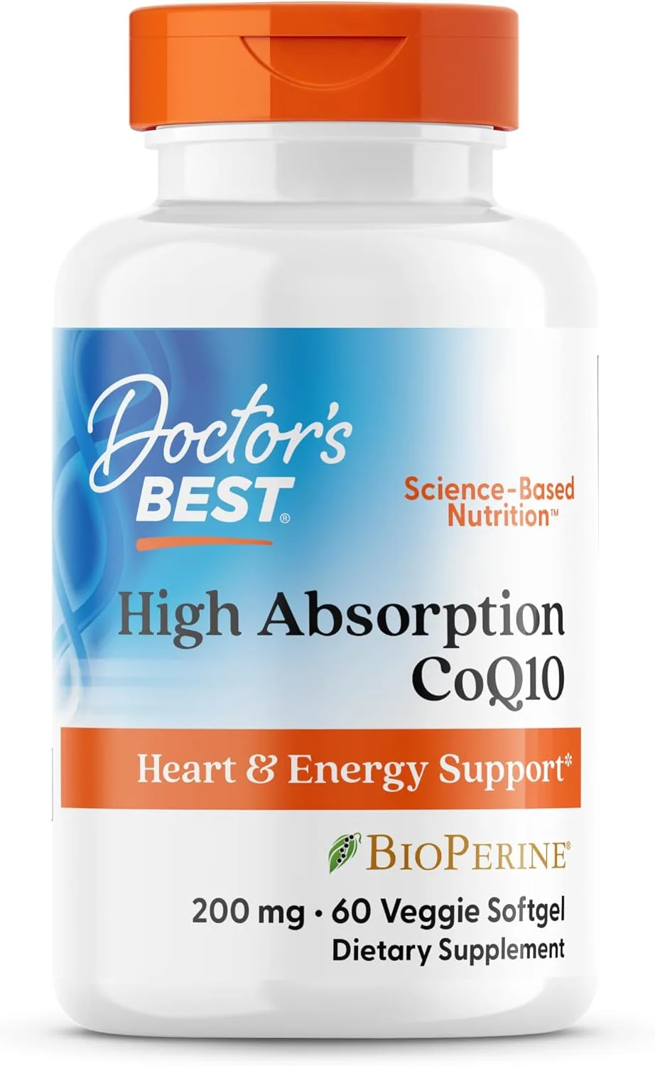 Doctor's Best, High Absorption CoQ10, 60 Veggie Softgel - MagniMarket