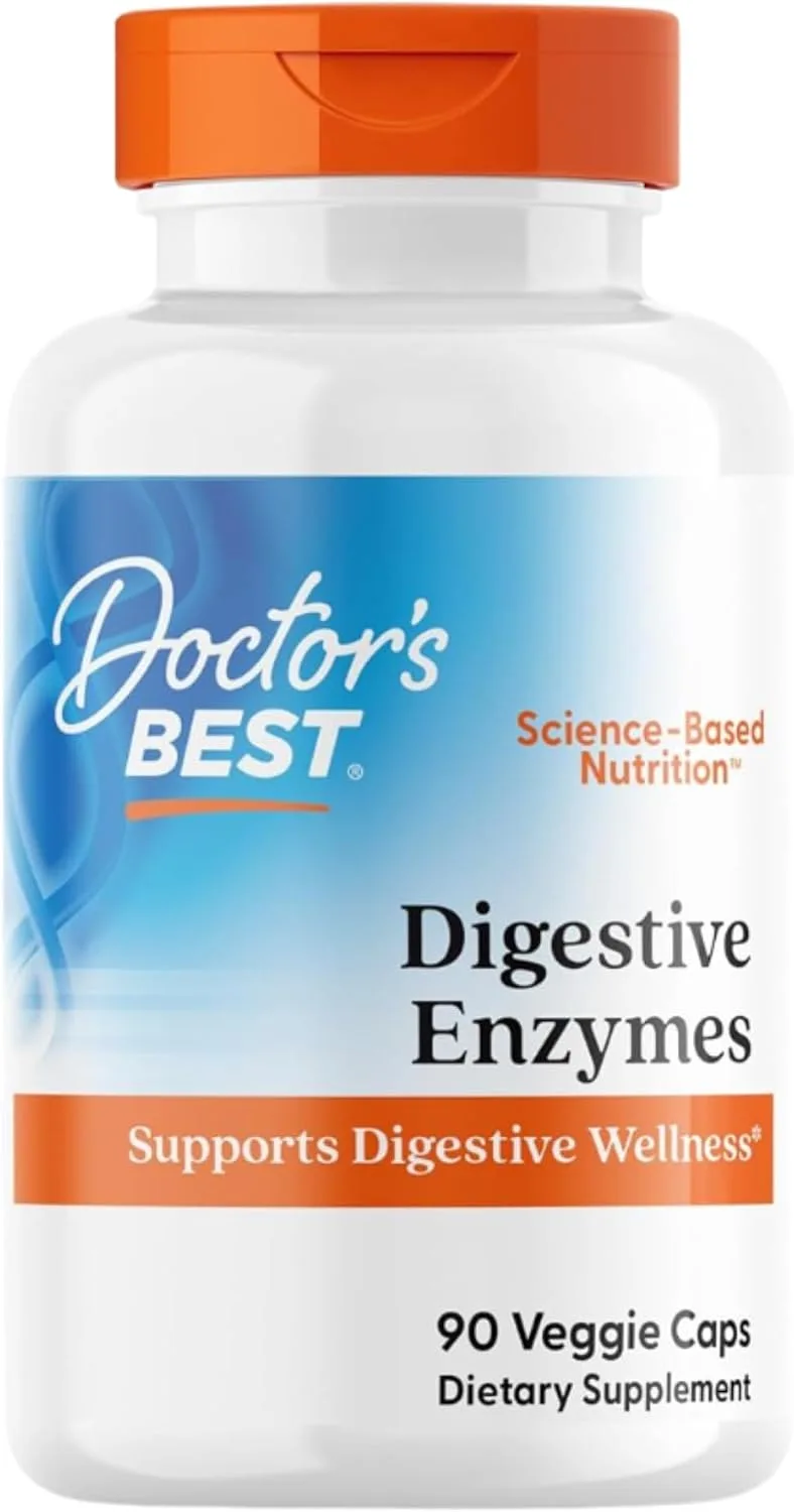 Doctor's Best, Digestive Enzymes, 90 Veggie Caps - MagniMarket