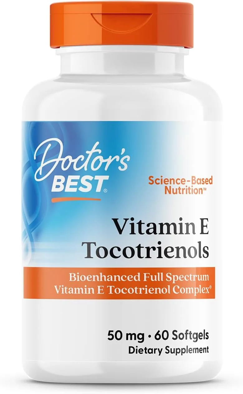 Doctor's Best, Vitamin E Tocotrienols, 60 Softgels - MagniMarket